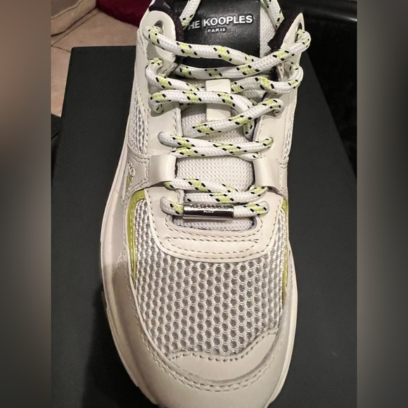 The Kooples Paris WHITE SNEAKERS WITH PLATFORM SOLE NIB size 38/7 women’s - Picture 6 of 14
